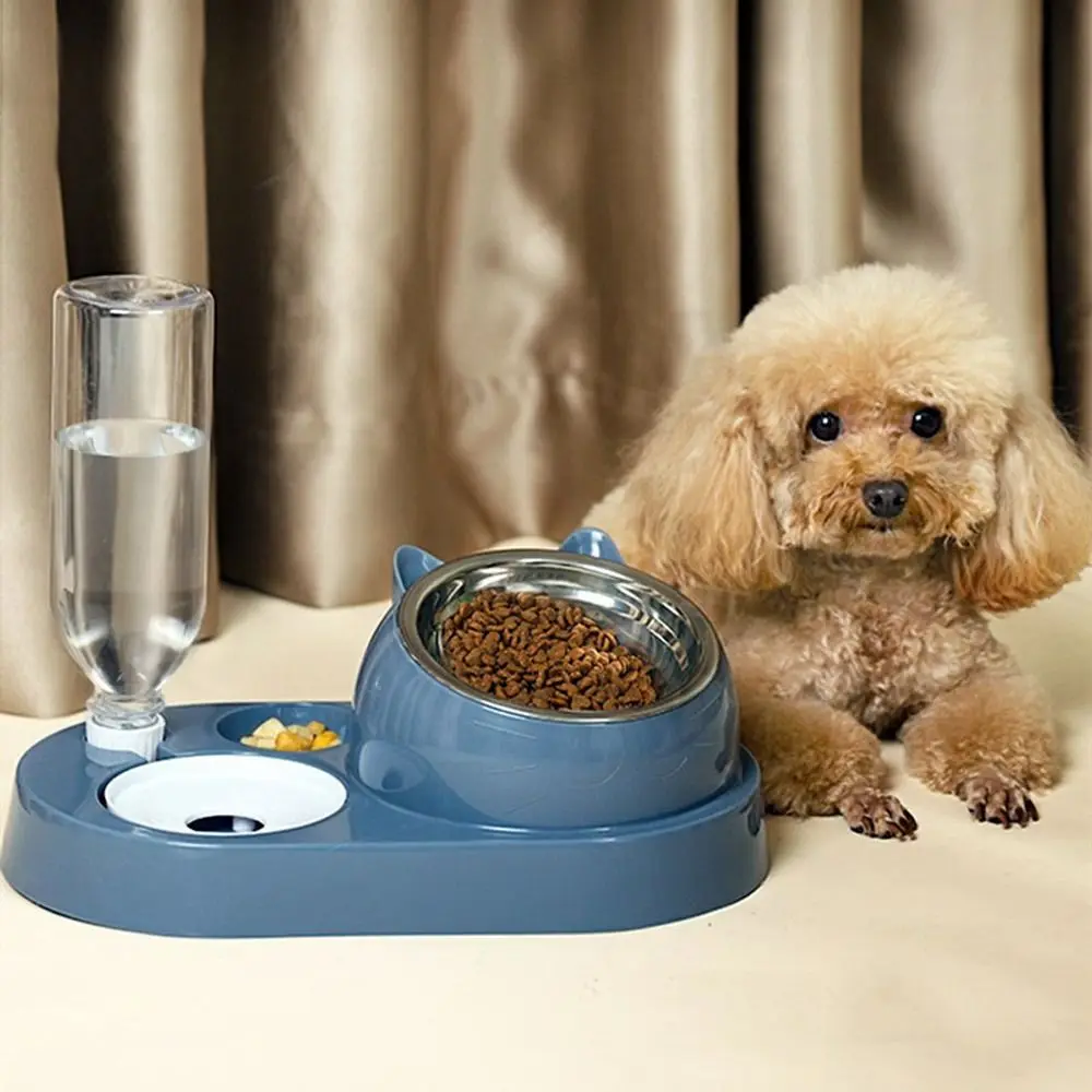 Tigela para Gatos e Cães Plástica 2 em 1 com Dispensador Automático - Imagem 4
