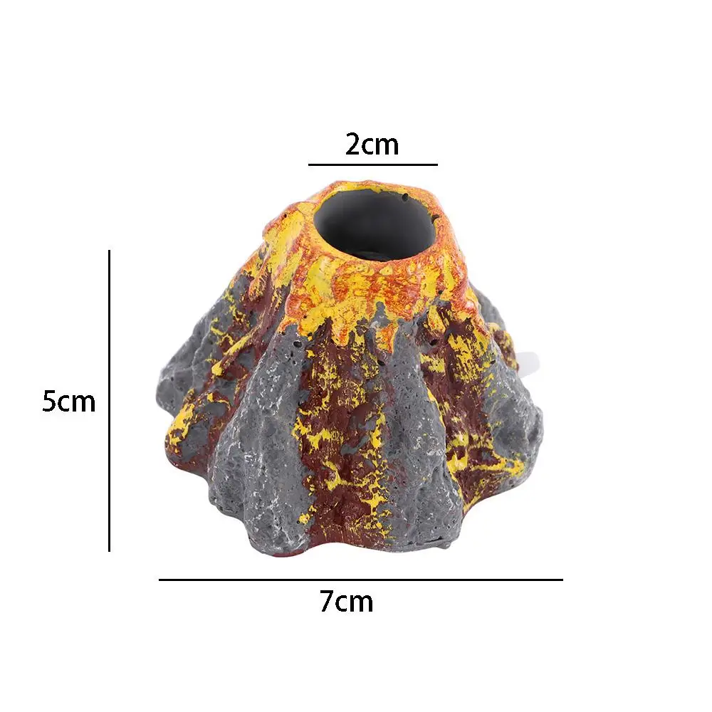 Vulcão para Aquário com Pedra de Ar 8.5x5.5cm - Imagem 6