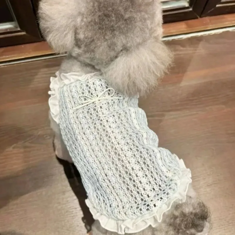 colete de malha para cães e gatos pequenos