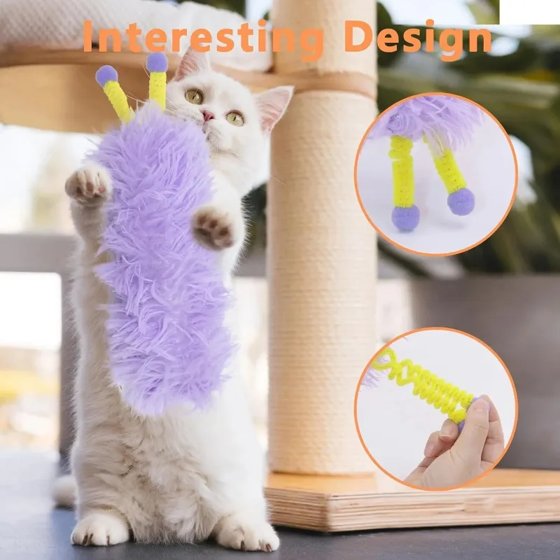 Brinquedo de Pelúcia para Gatos com Catnip e Antenas 30cm - Imagem 3