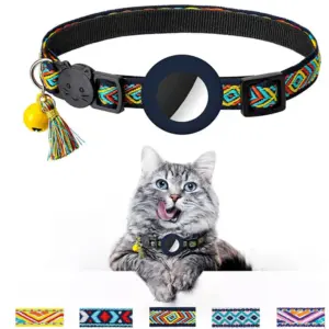 coleira para cães e gatos com suporte airtag