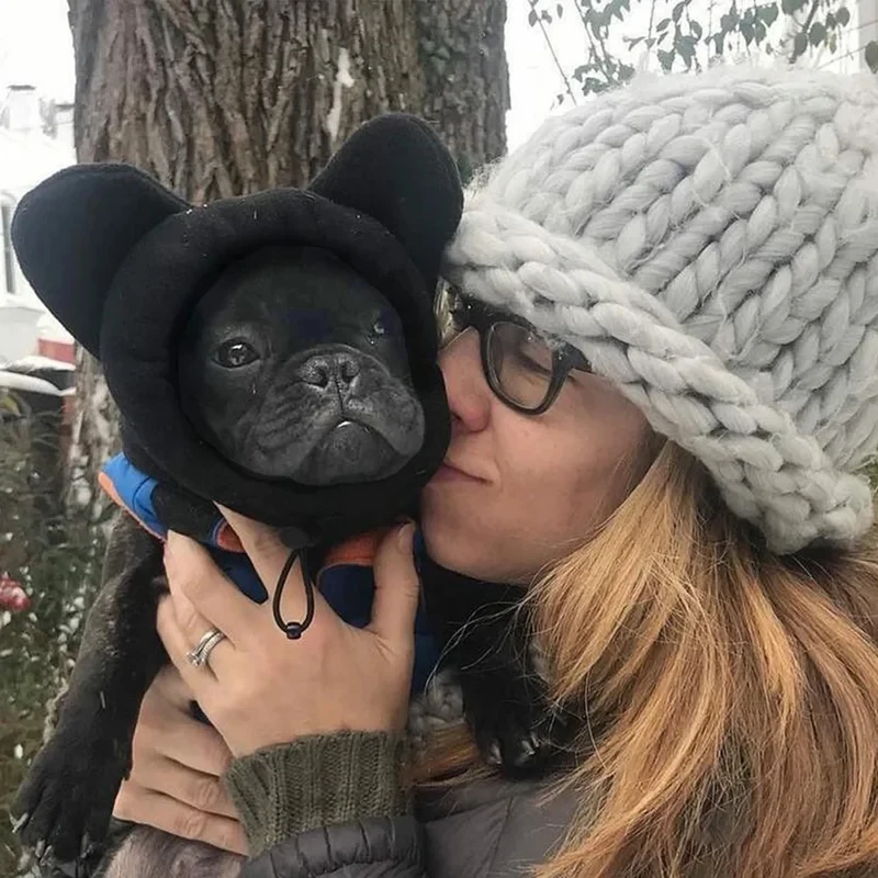 Chapéu de Morcego para Cães Ajustável em Lã - Image 3