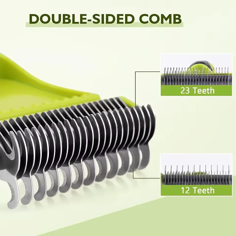 Escova e Pente para Cães e Gatos de Dois Lados para Remover Nós - Image 5