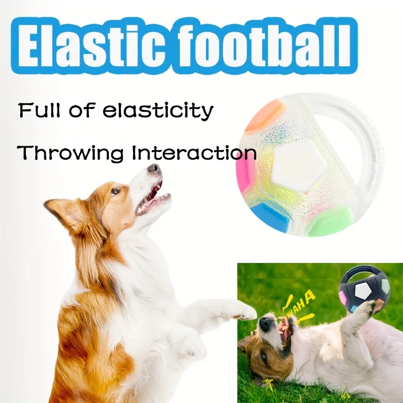 Brinquedo Bola de Futebol para Cães de TPR com Alça para Lançar - Imagem 4