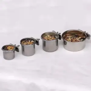 tigela de aço inoxidável para pássaros