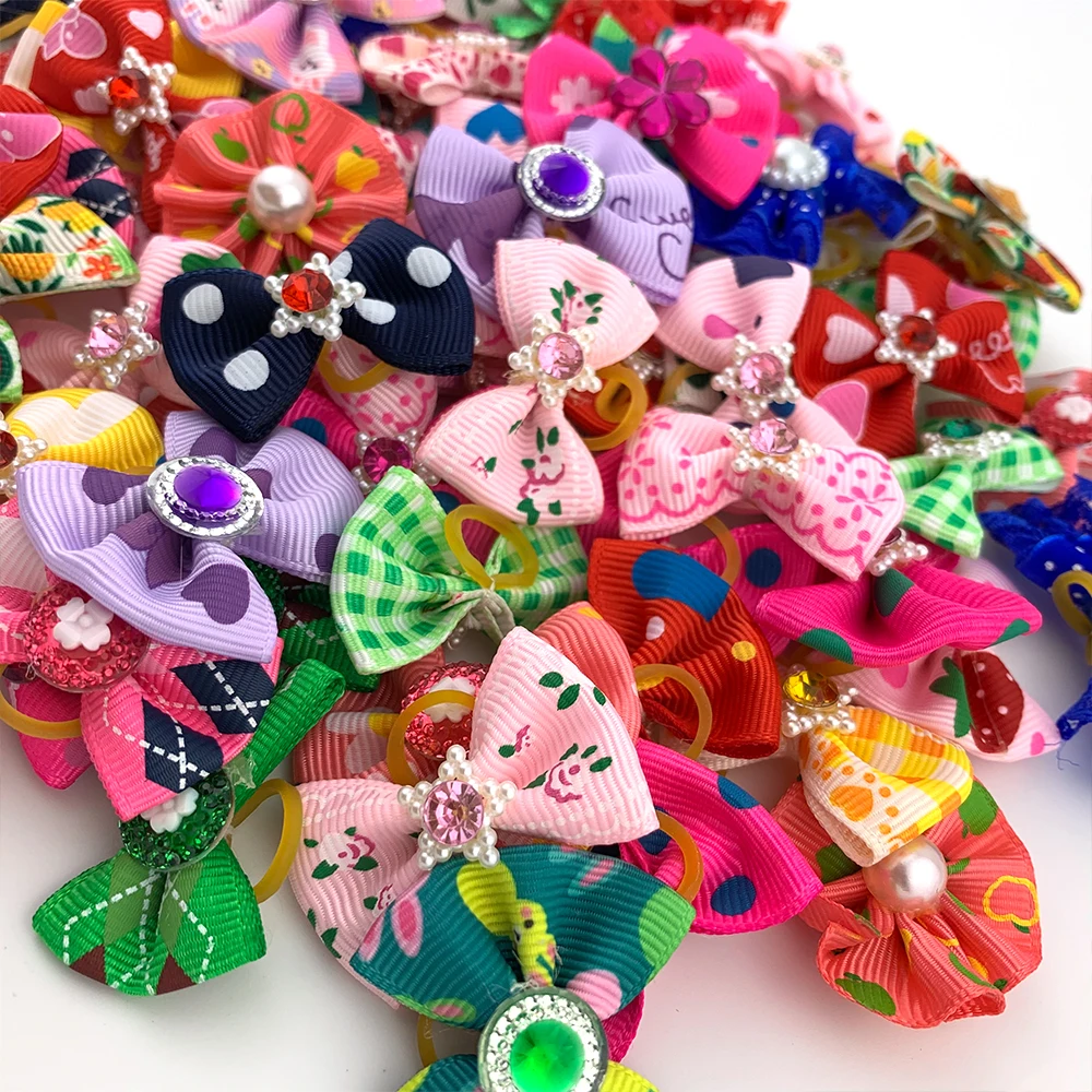 Laços para Cães e Gatos Pequenos com Estampa Artesanal - Imagem 6