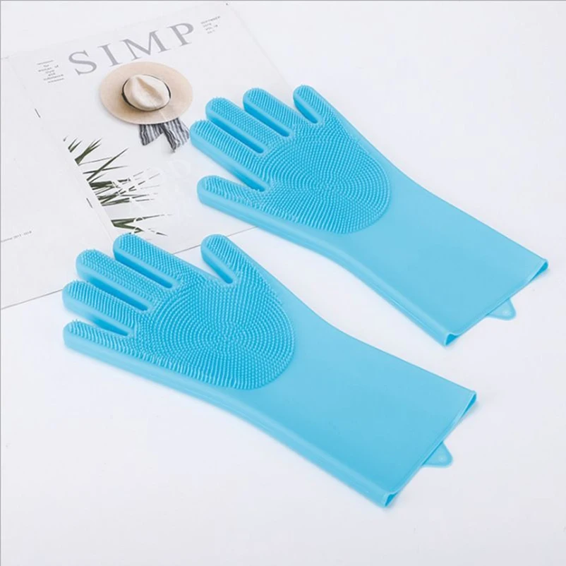 Escova de Banho para Cães de Silicone com Luva Esfoliante - Imagem 4