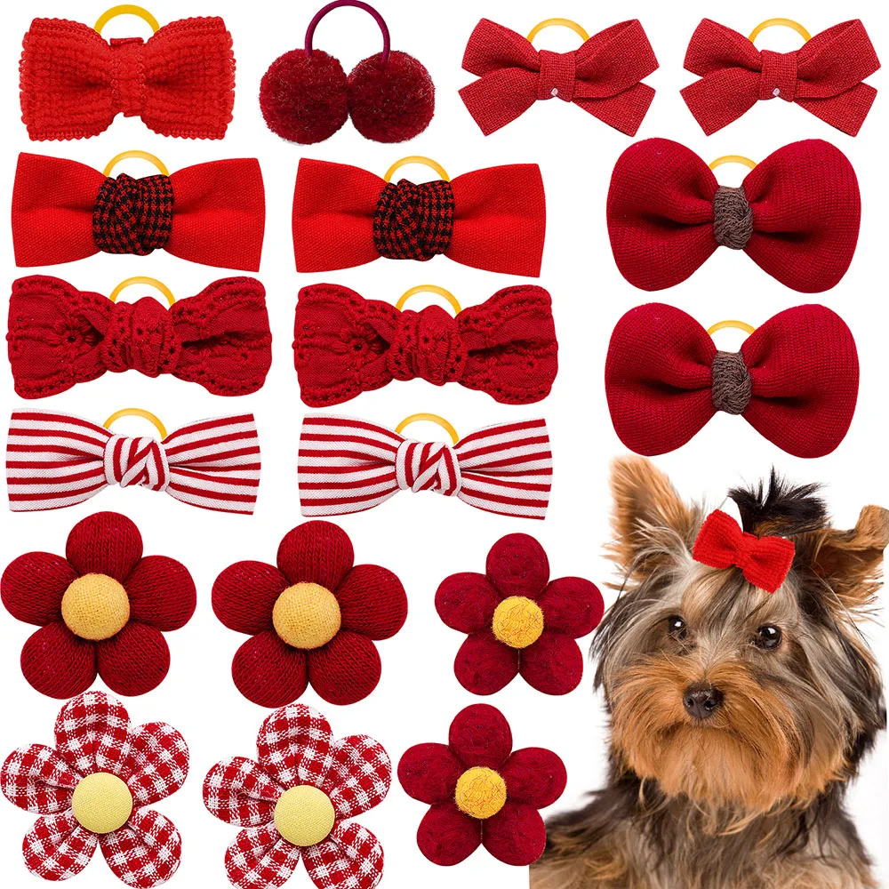 Laços para Cães com Elástico Colorido Kit com 10 ou 20 Peças - Imagem 3