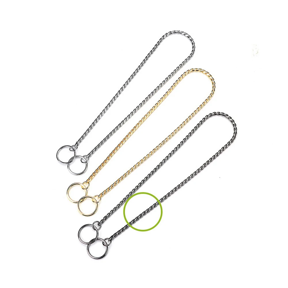 Coleira de Corrente para Cães de Aço Inoxidável para Passeio - Image 3