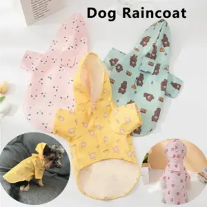 capa de chuva impermeável para cães pequenos