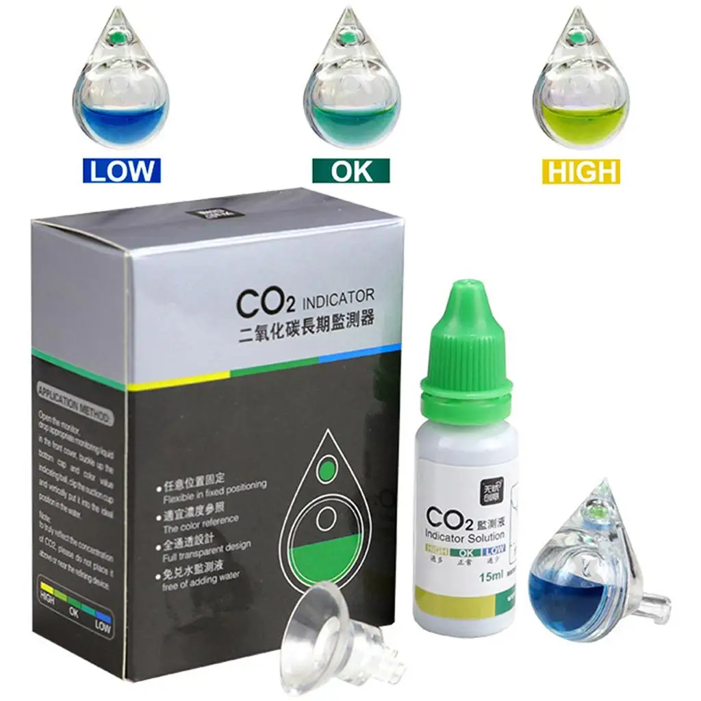 solução indicadora de co2 para aquário