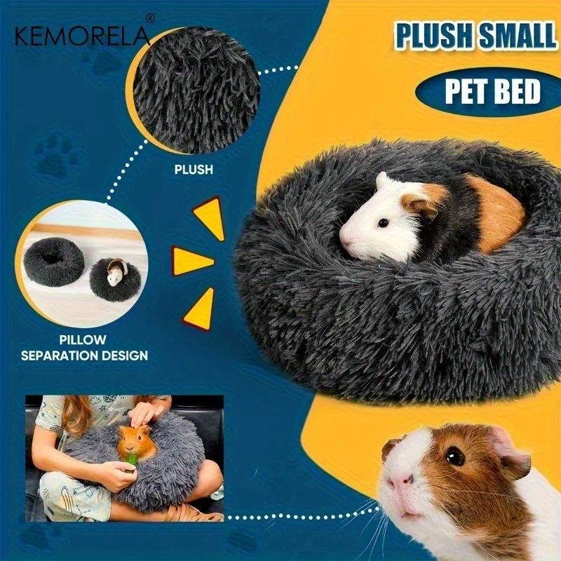 Ninho de Pelúcia para Hamster com Fundo Antiderrapante - Image 4