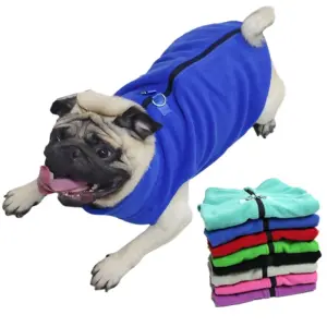jaqueta de fleece para cães e gatos
