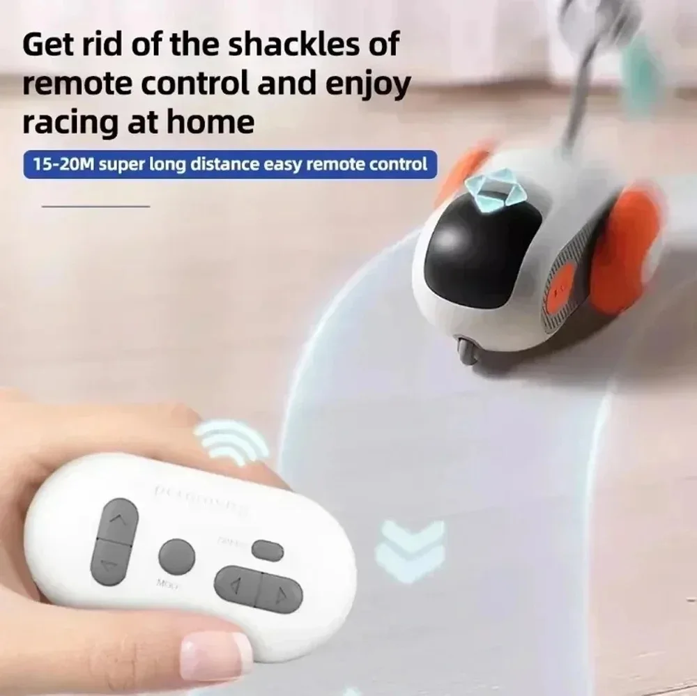 Carro de Brinquedo para Gatos com Controle Remoto e Bateria Recarregável - Image 4