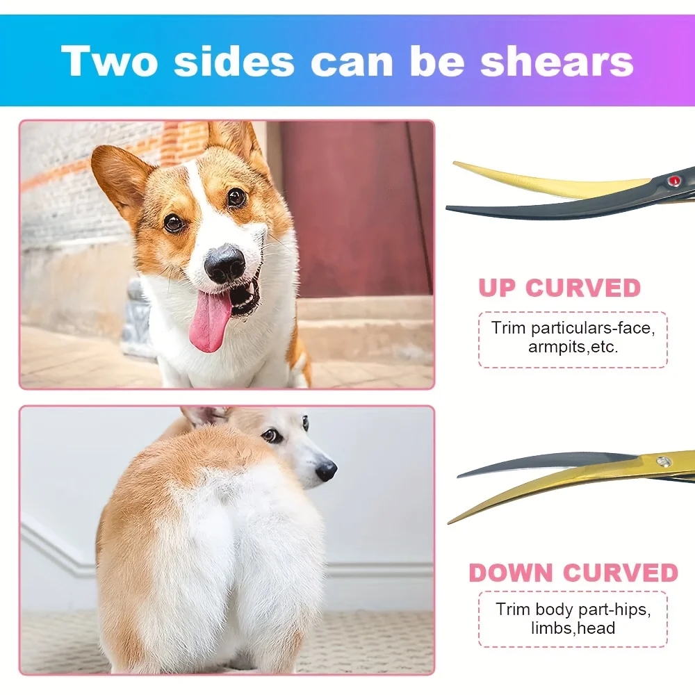 Tesoura de Tosa para Cães com Lâminas de Aço Inoxidável Afiadas - Imagem 4