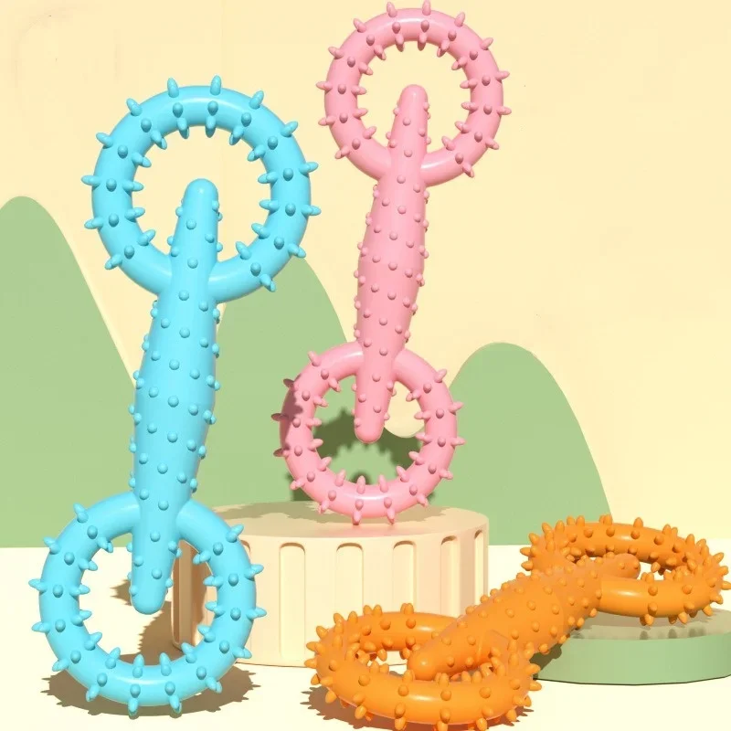 Brinquedo para Cães Anel Duplo TPR Resistente à Mordida - Imagem 2