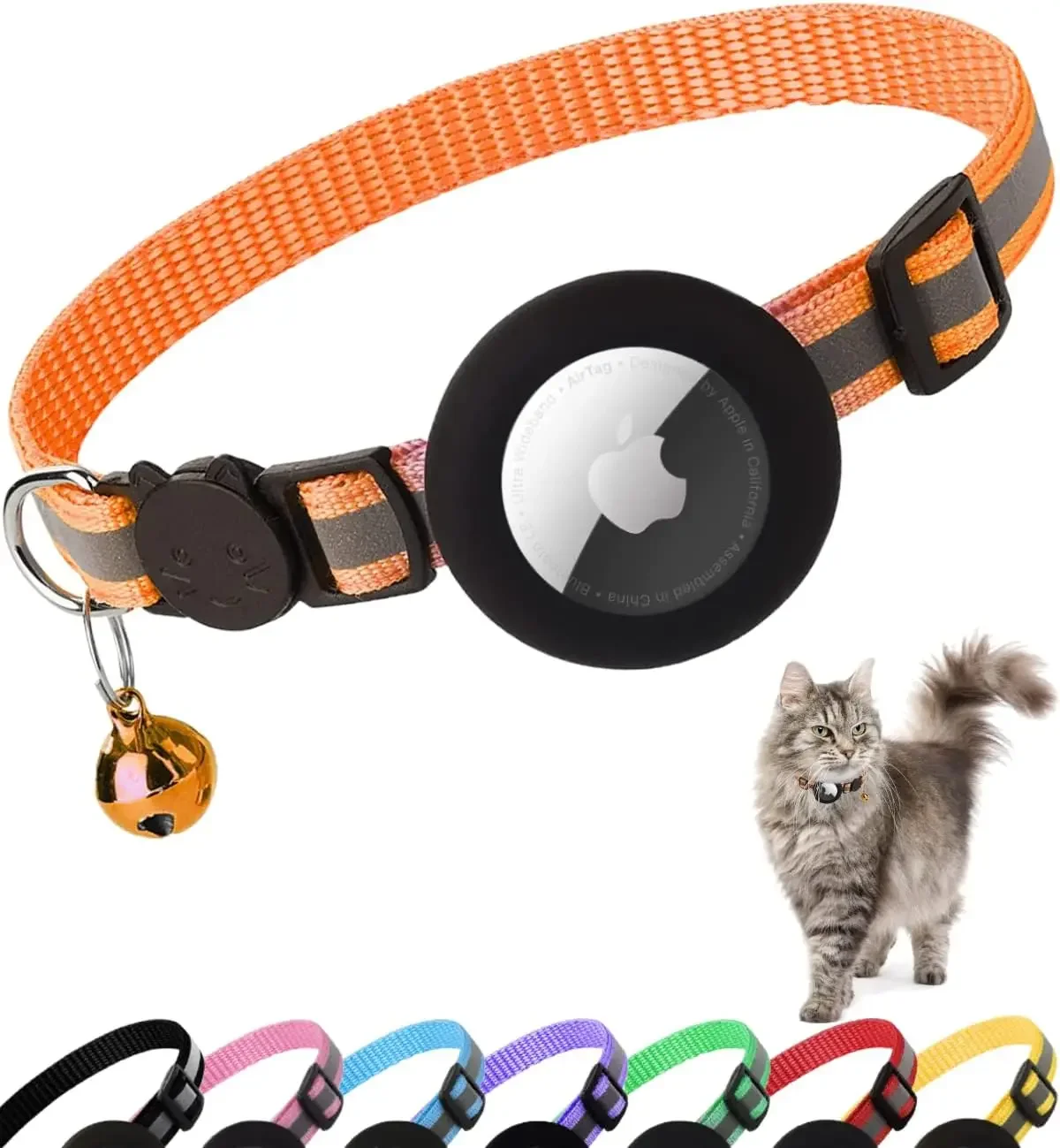 Coleira para Gatos com Suporte para AirTag e Fecho de Segurança - Imagem 6