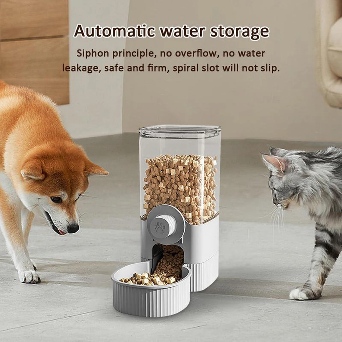 Alimentador Automático 1.2L para Cães, Gatos e Coelhos com Encaixe na Gaiola - Imagem 6
