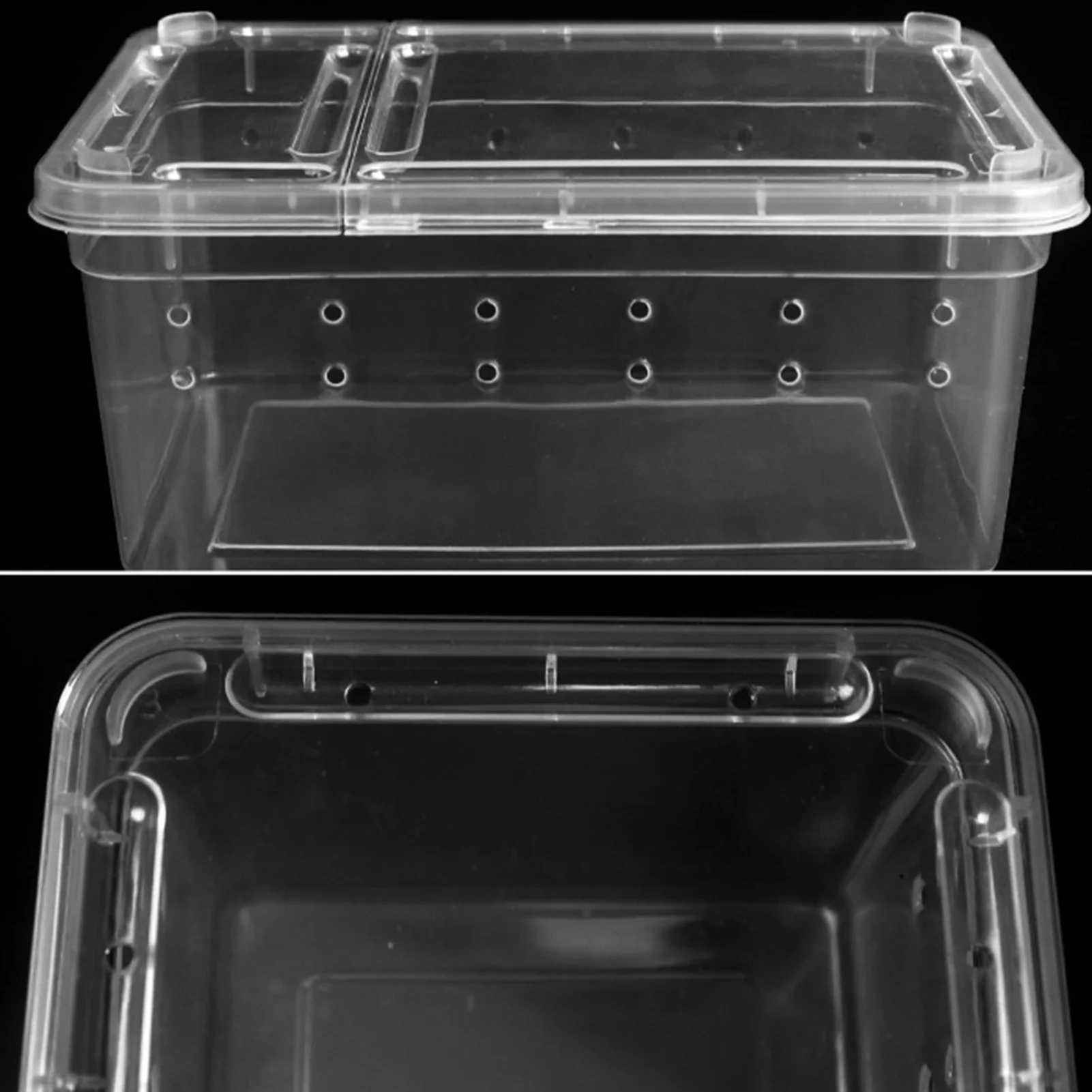 Caixa de Alimentação para Répteis Transparente com Fechadura Segura - Imagem 2