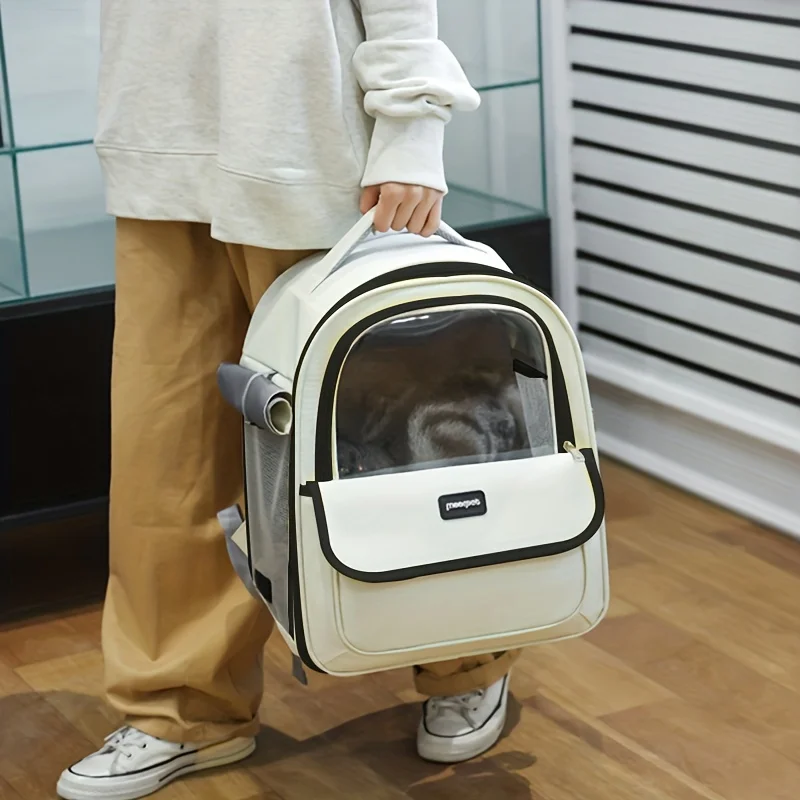 Mochila para Transporte de Cães e Gatos Transparente com Visão Ampla - Image 5