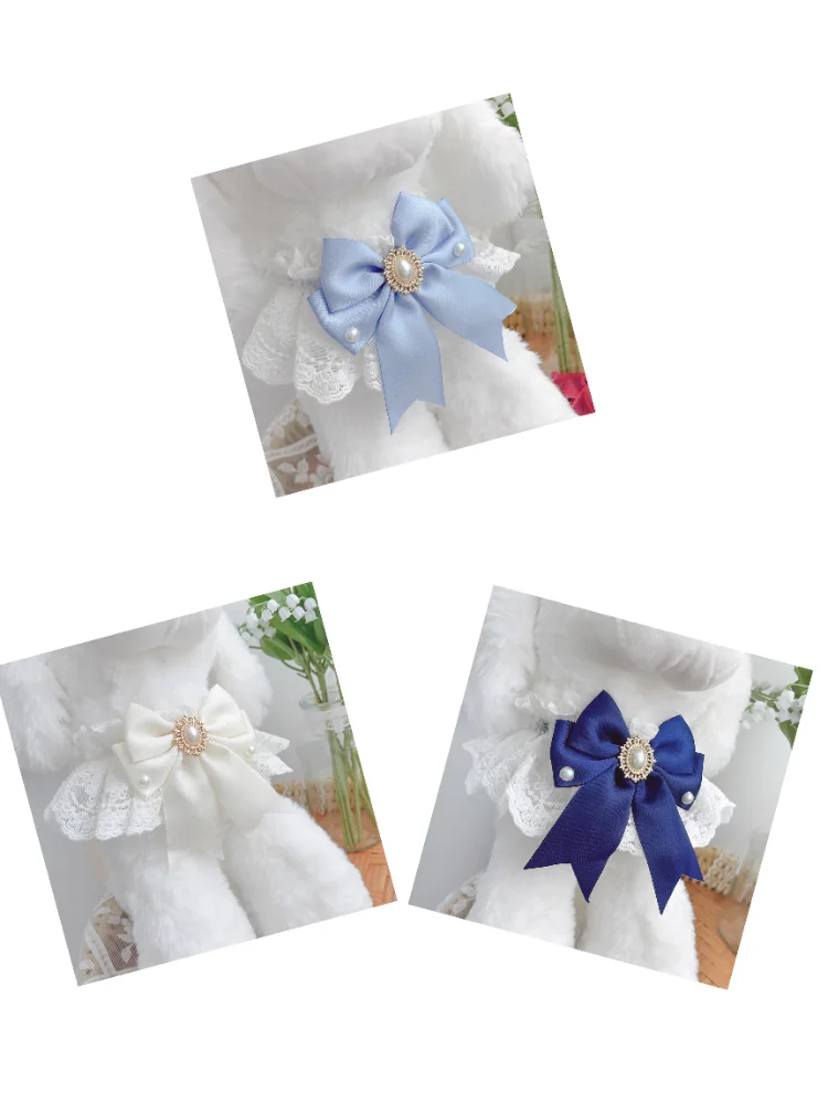 Bandana para Cães e Gatos com Laço Decorativo Ajustável - Image 4