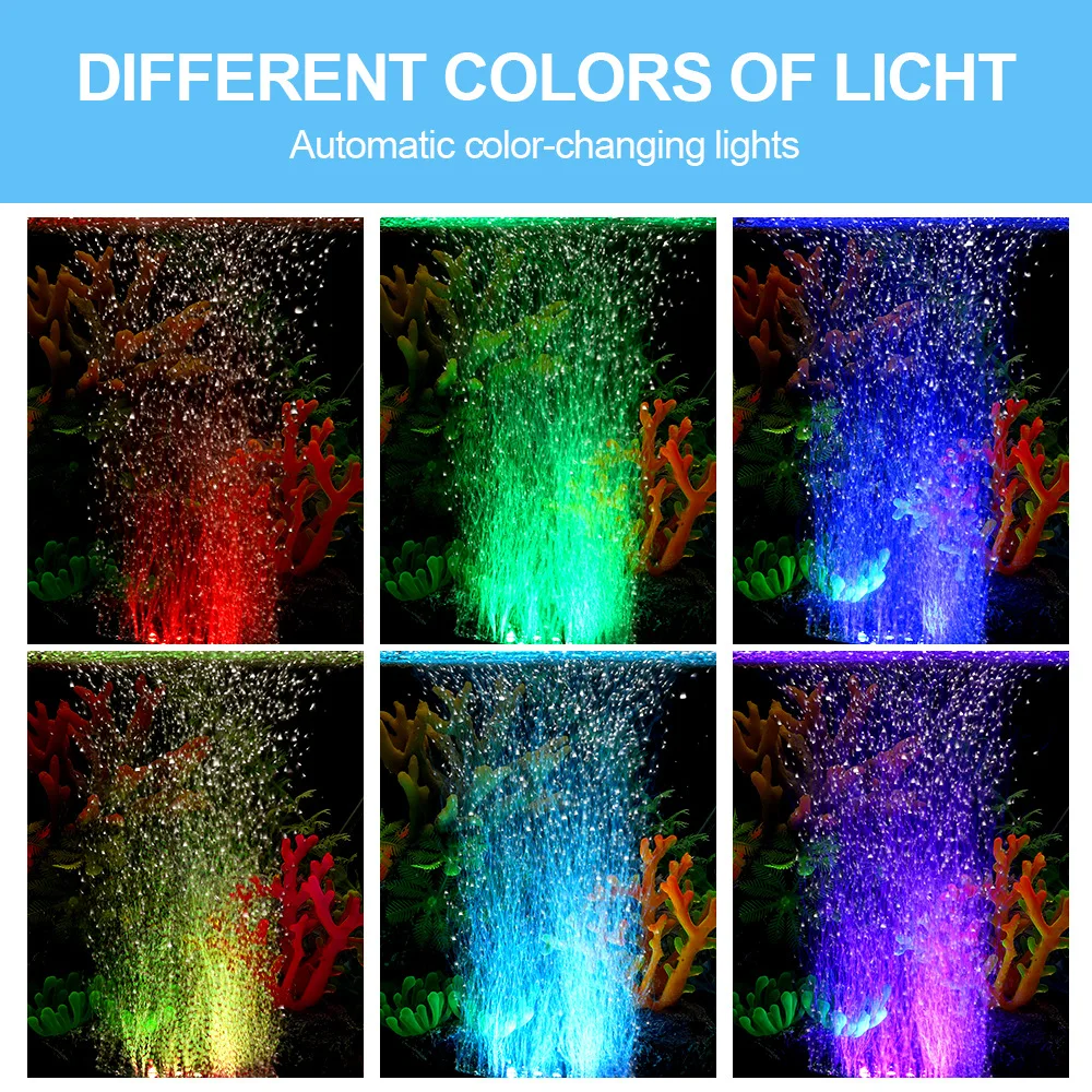 Luminária de Bolhas LED para Aquário com Mudança de Cor - Imagem 2