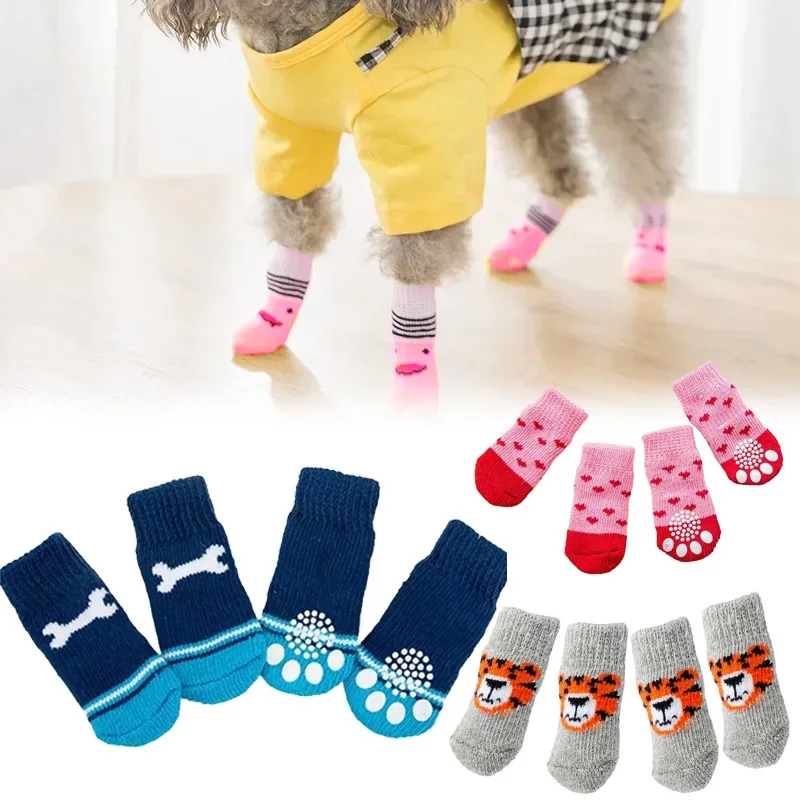 meias antiderrapantes para cães e gatos