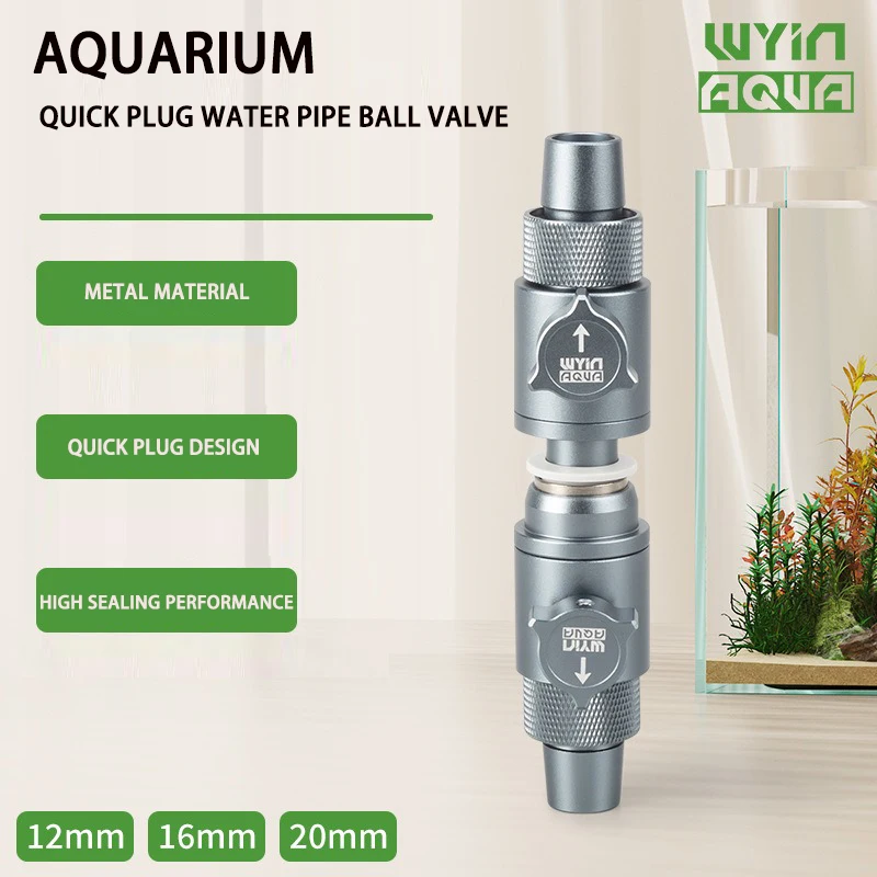conector rápido para aquário com válvula