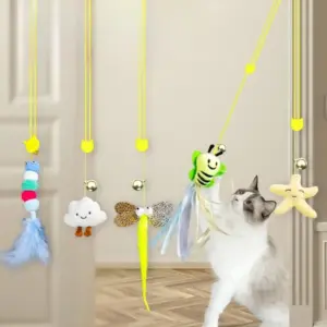brinquedo para gatos corda elástica