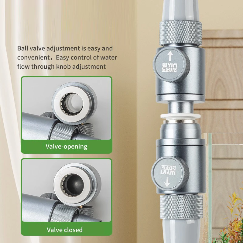 Conector Rápido para Aquário 12/16mm com Válvula Reguladora - Imagem 4