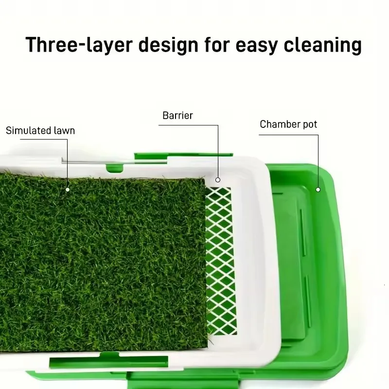 Sanitário Canino Grama Artificial Lavável Treinamento Filhotes - Imagem 2
