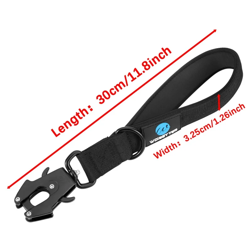Guia de Nylon para Cães Grandes 30 cm com Fivela de Metal - Imagem 6