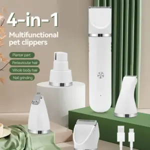 aparador de pelos elétrico recarregável usb para cães e gatos
