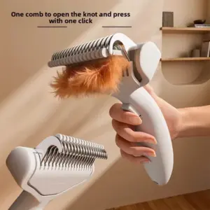 escova removedora de pelos para cães e gatos