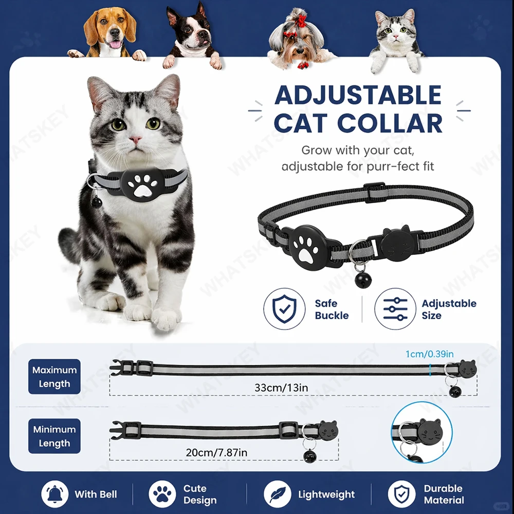 Coleira Ajustável para Gatos com Rastreador GPS e Google Find My - Imagem 5