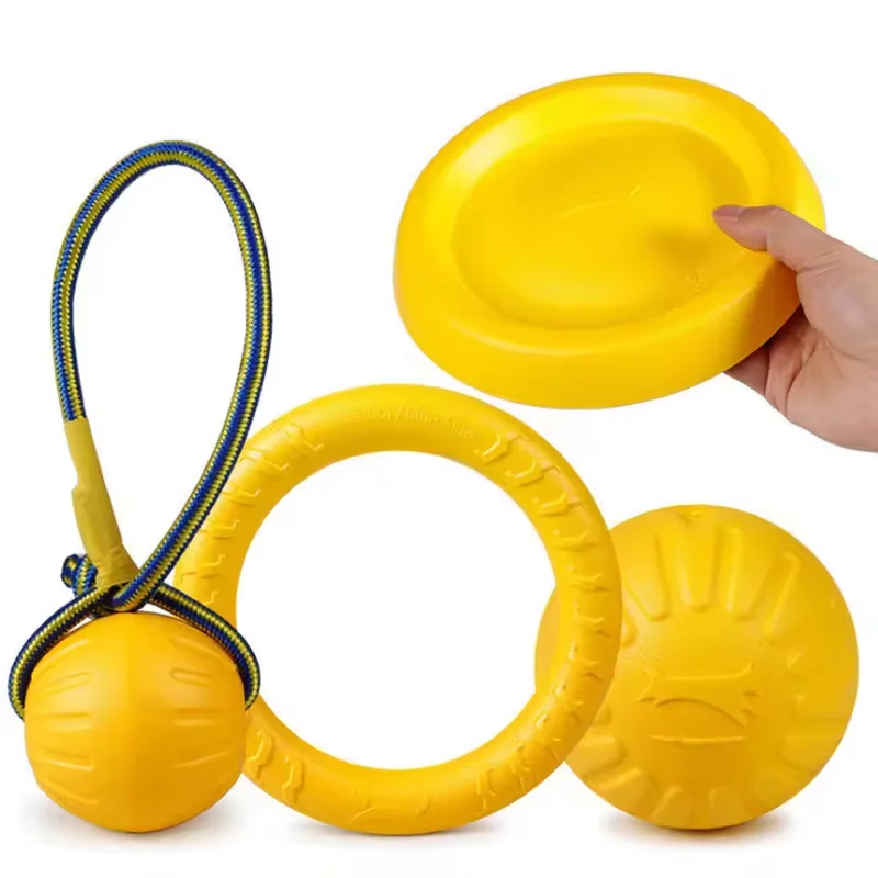 Brinquedo Frisbee para Cães com Corda para Treinamento ao Ar Livre - Imagem 5