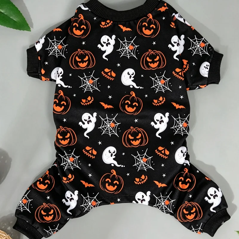 Pijama de Halloween para Cães de Poliéster com Estampa Divertida - Imagem 5