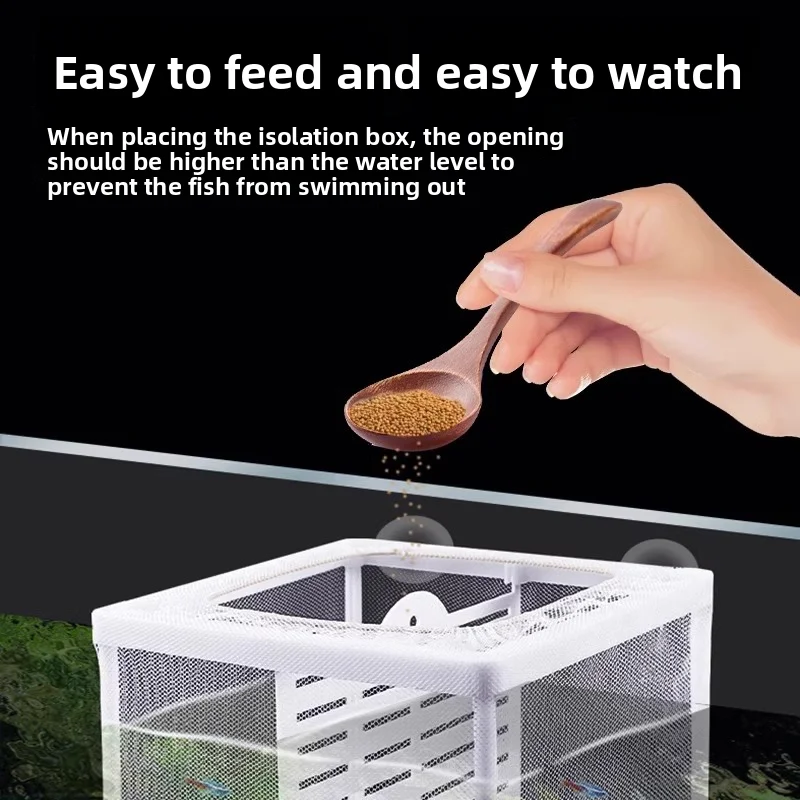 Caixa de Isolamento para Peixes com Divisórias e Ventosas - Imagem 3