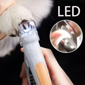 cortador de unhas com led para cães e gatos