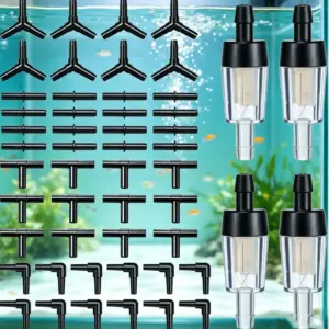 kit de conexões para aquário com válvula antirrefluxo