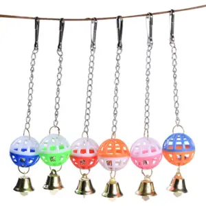 brinquedo para pássaros com sino