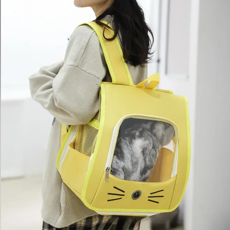 mochila de transporte para gatos e cães pequenos