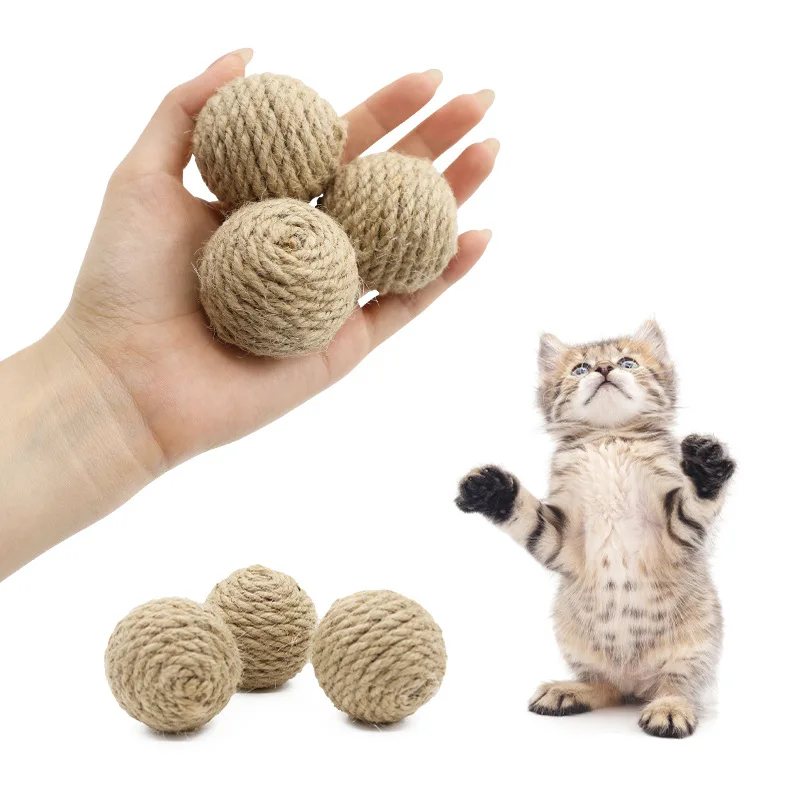 Bola de Sisal para Gatos com Sino Interno 4,5 cm - Imagem 2