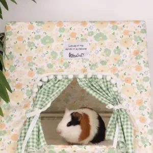 tenda para coelhos com cortina