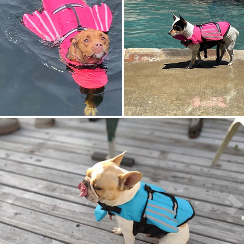 Colete Salva-Vidas para Cães Ajustável e Refletivo para Natação - Imagem 4