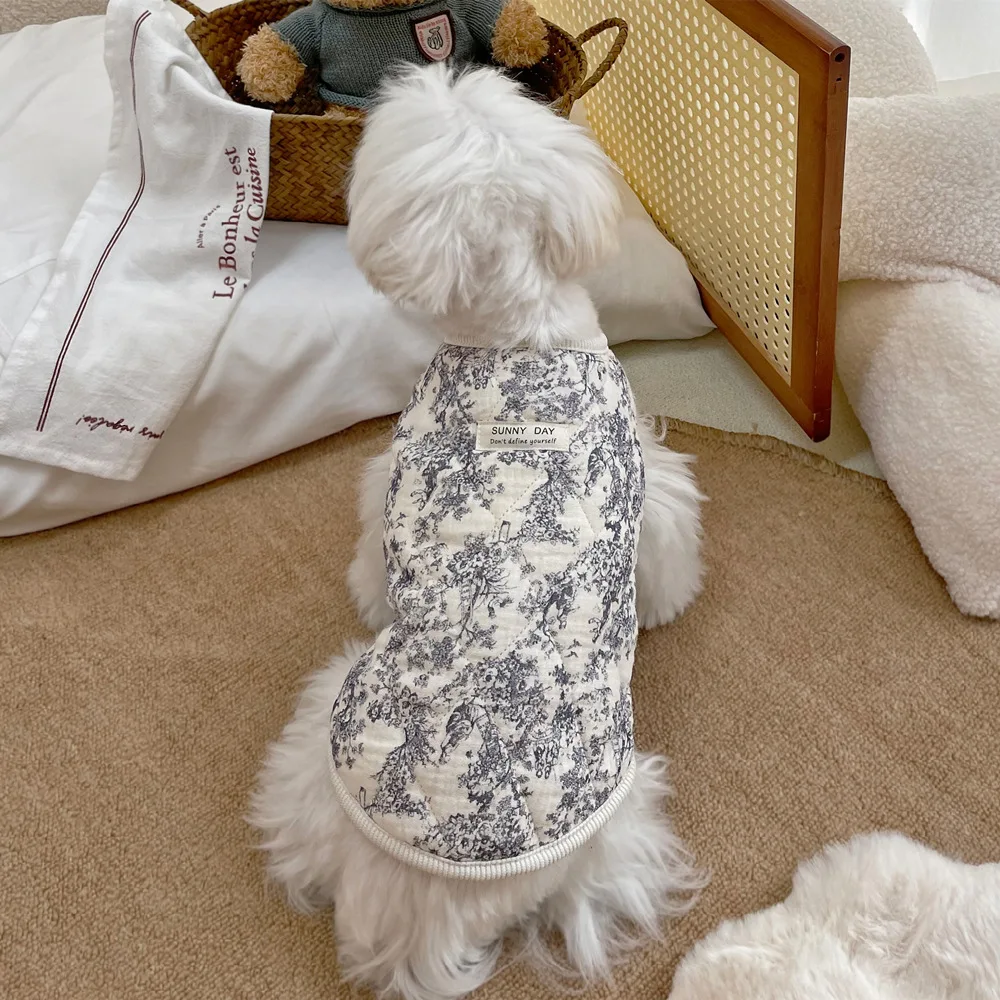 Colete para Gatos e Cães Pequenos Estilo Chinês Quente Azul - Imagem 5