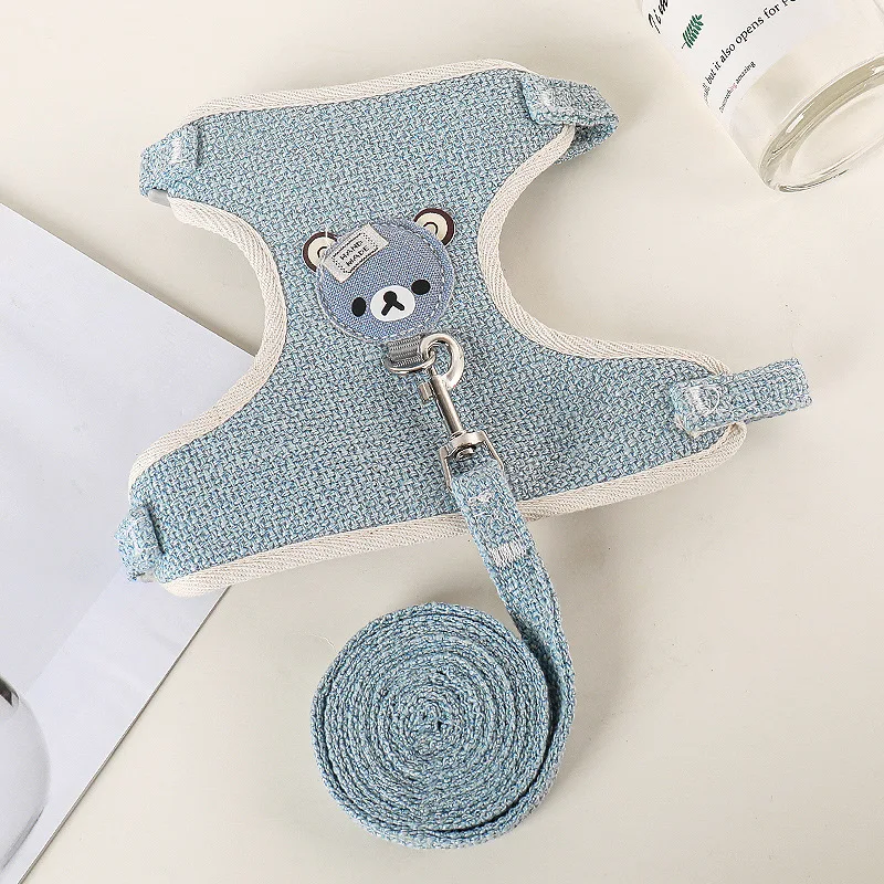 Conjunto de Arnês e Coleira para Cães Pequenos Ajustável - Imagem 6