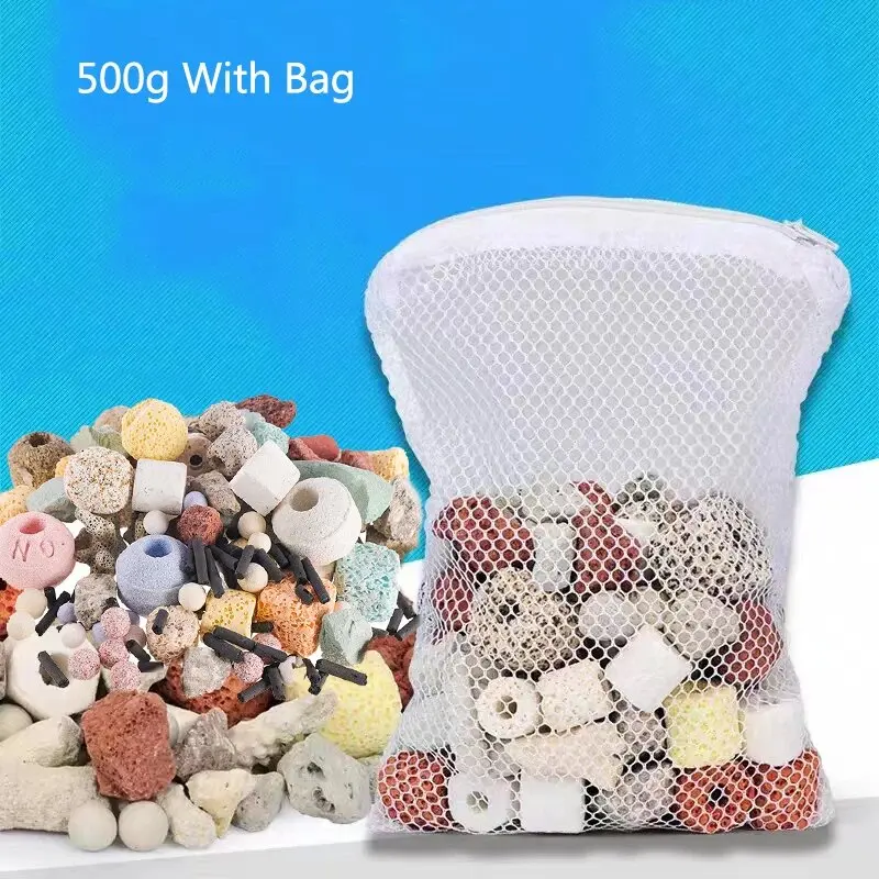 Mídia Filtrante Bio Balls para Aquário 250g com Saco de Malha - Image 5
