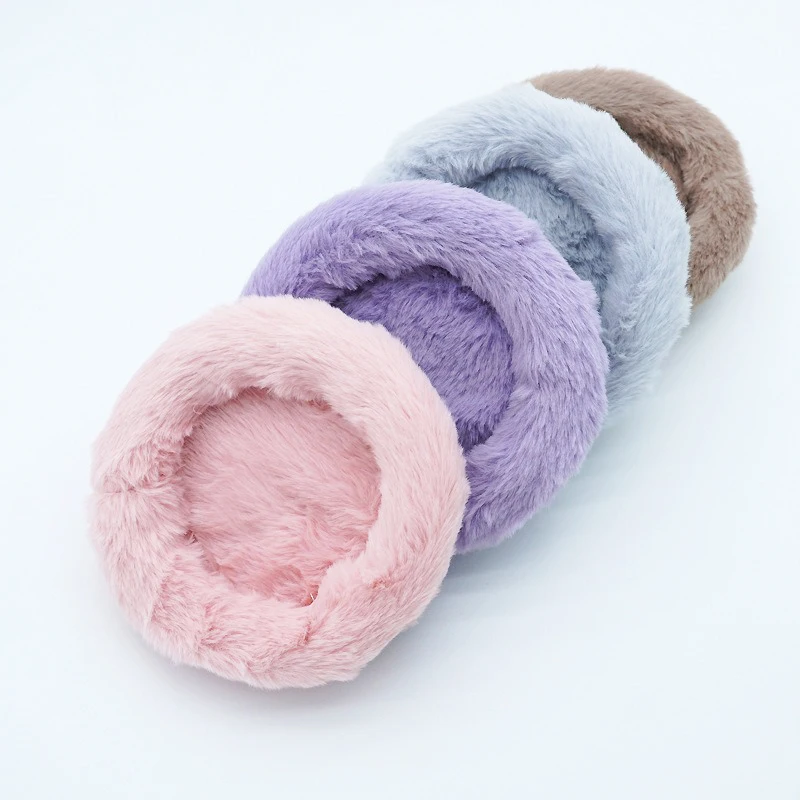Cama Redonda para Hamster e Porquinho-da-Índia de Lã Lavável - Imagem 2