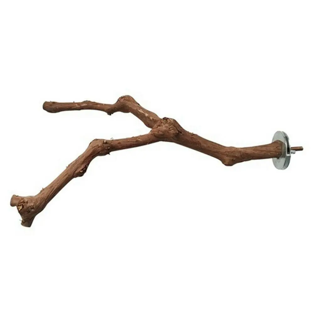 Poleiro de Madeira Natural para Pássaros com Parafuso de Fixação - Imagem 3
